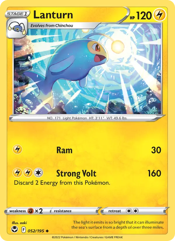 Lanturn, Pokémon card
