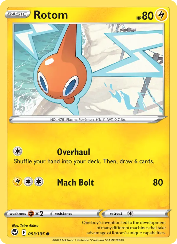 Rotom, Pokémon card