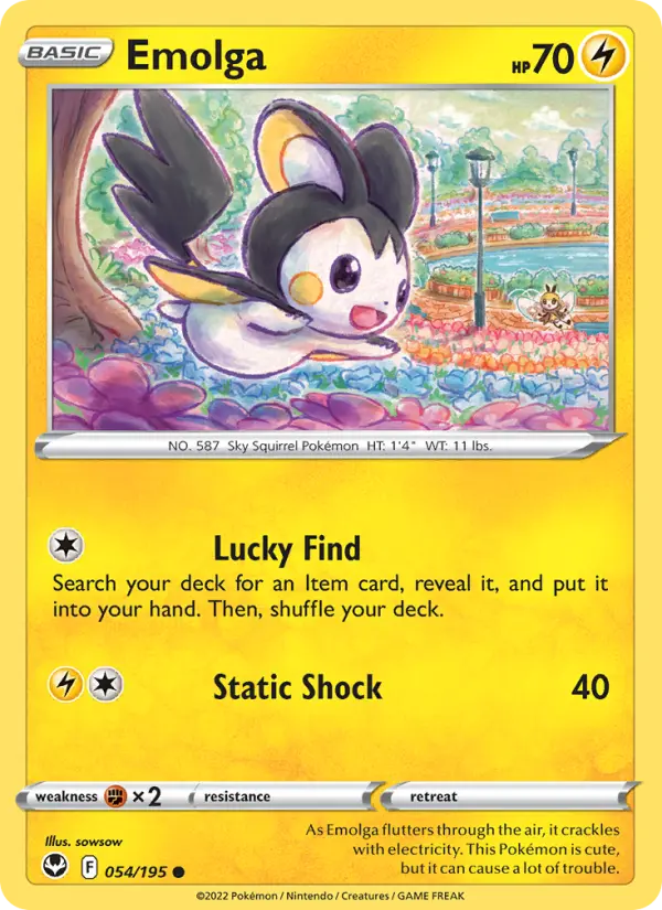 Emolga, Pokémon card