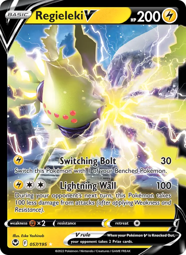 Regieleki V, Pokémon card