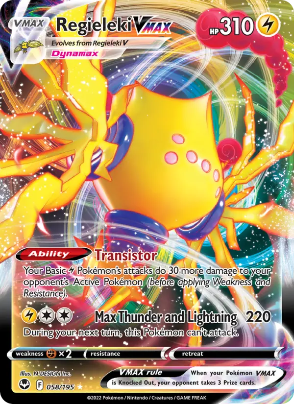 Regieleki VMAX, Pokémon card
