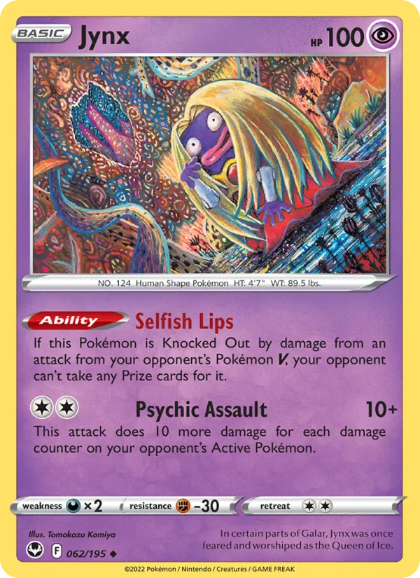 Jynx, Pokémon card
