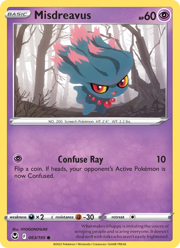 Misdreavus, Pokémon card