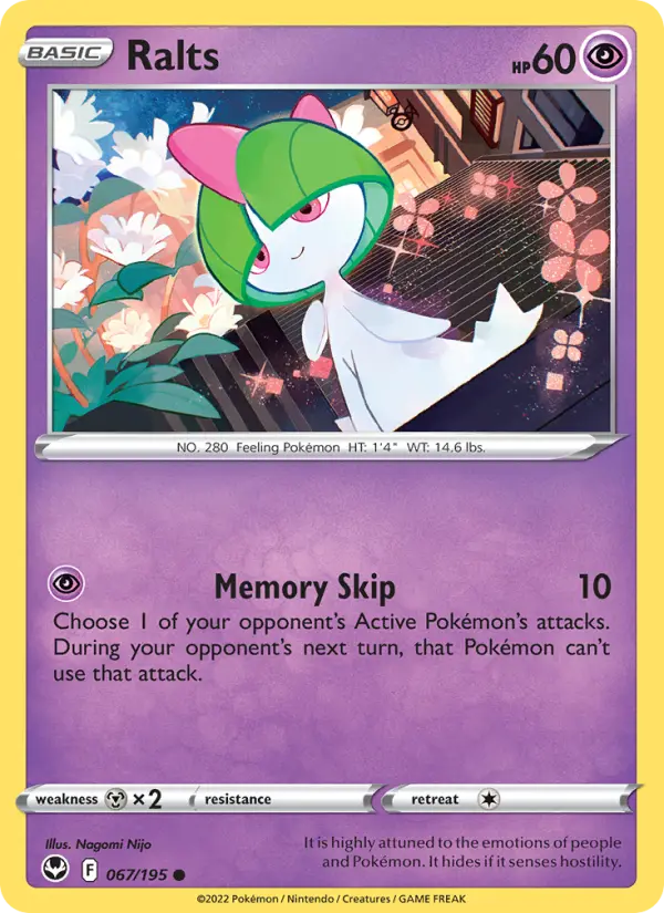 Ralts, Pokémon card