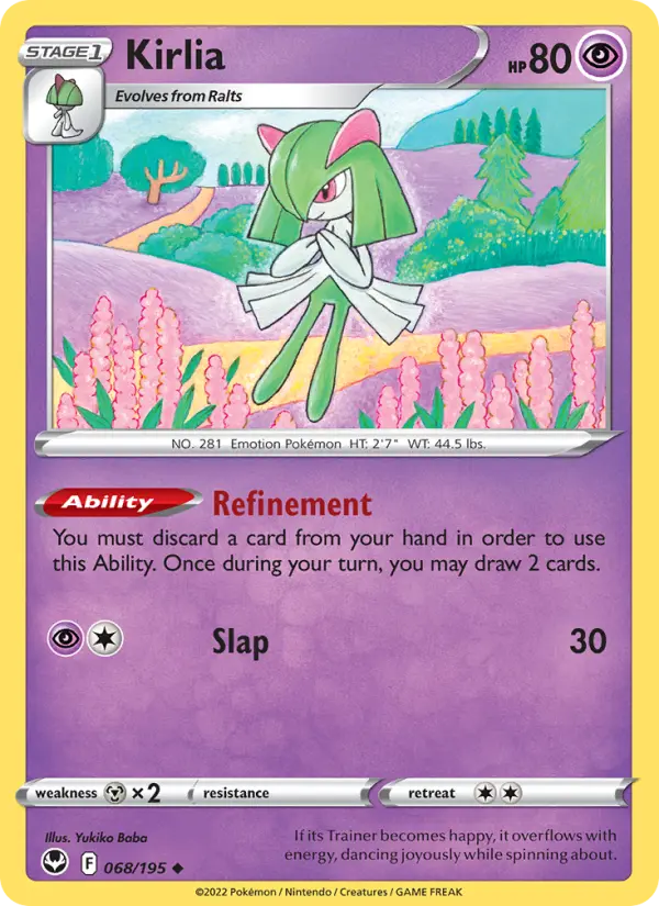 Kirlia, Pokémon card