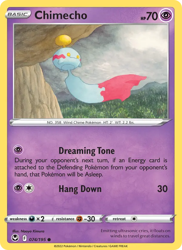 Chimecho, Pokémon card