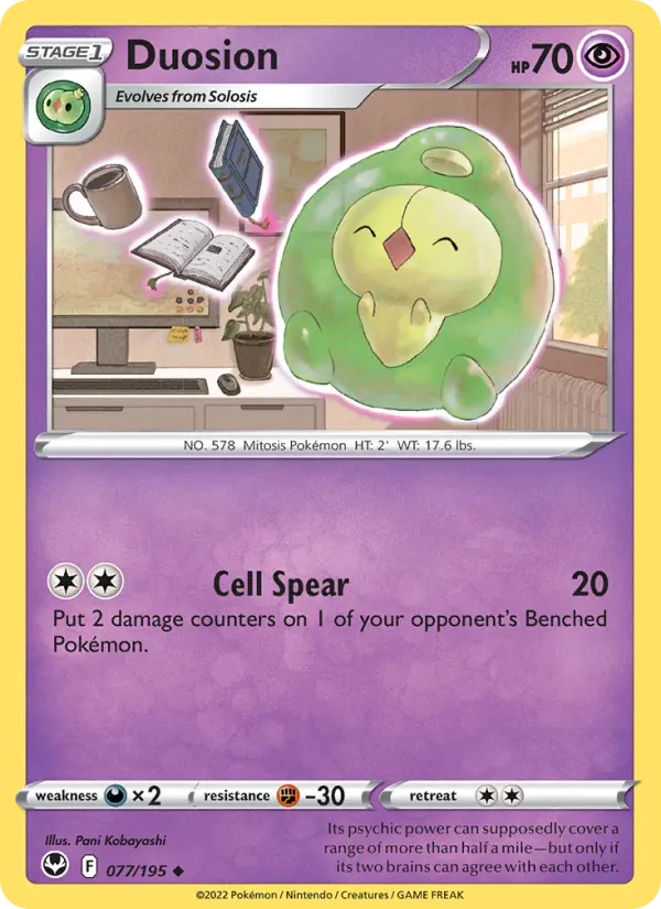 Duosion, Pokémon card