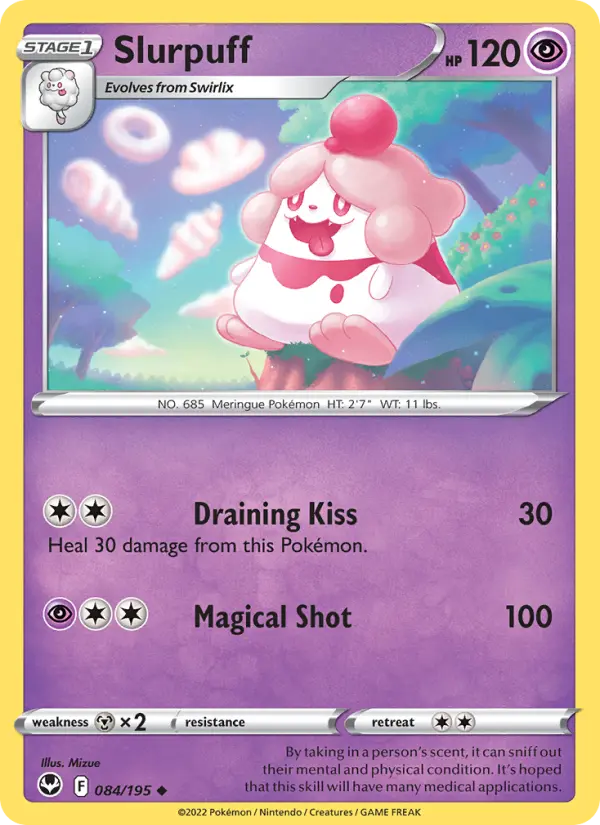 Slurpuff, Pokémon card
