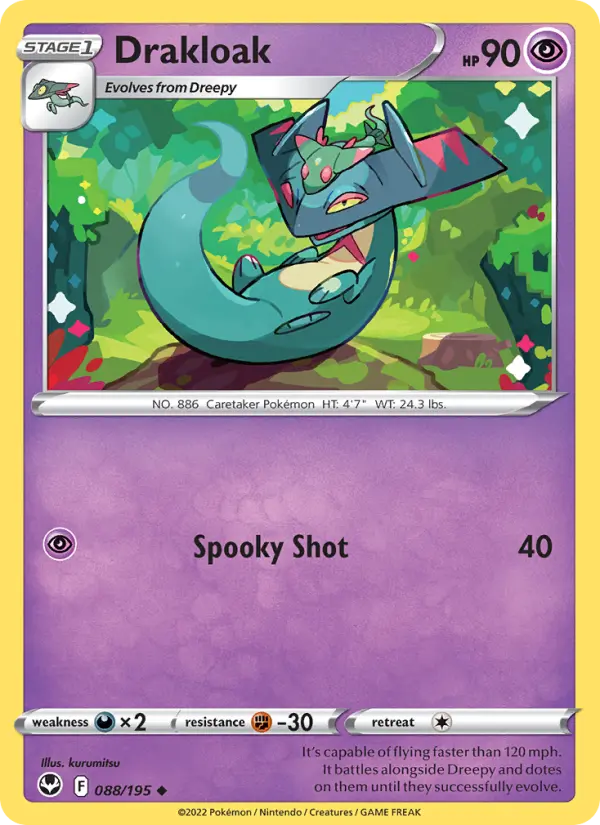 Drakloak, Pokémon card