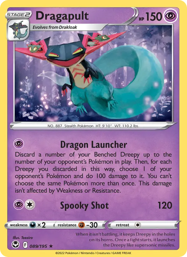 Dragapult, Pokémon card
