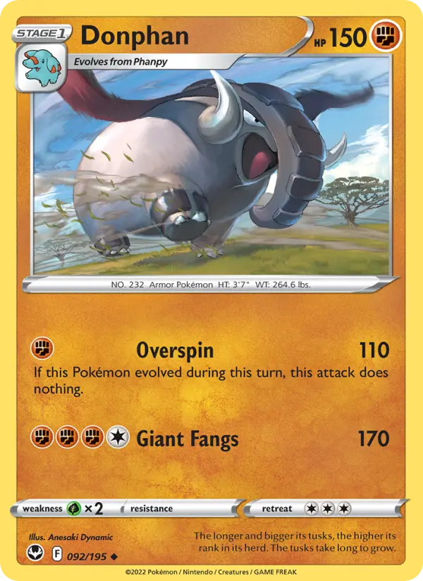 Donphan, Pokémon card