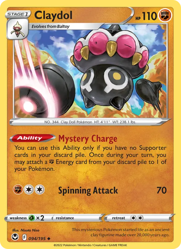 Claydol, Pokémon card