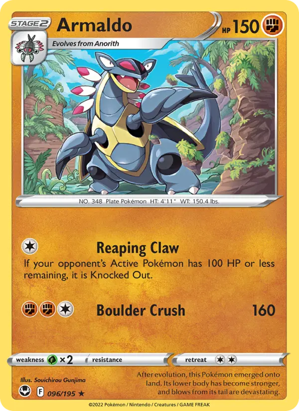 Armaldo, Pokémon card