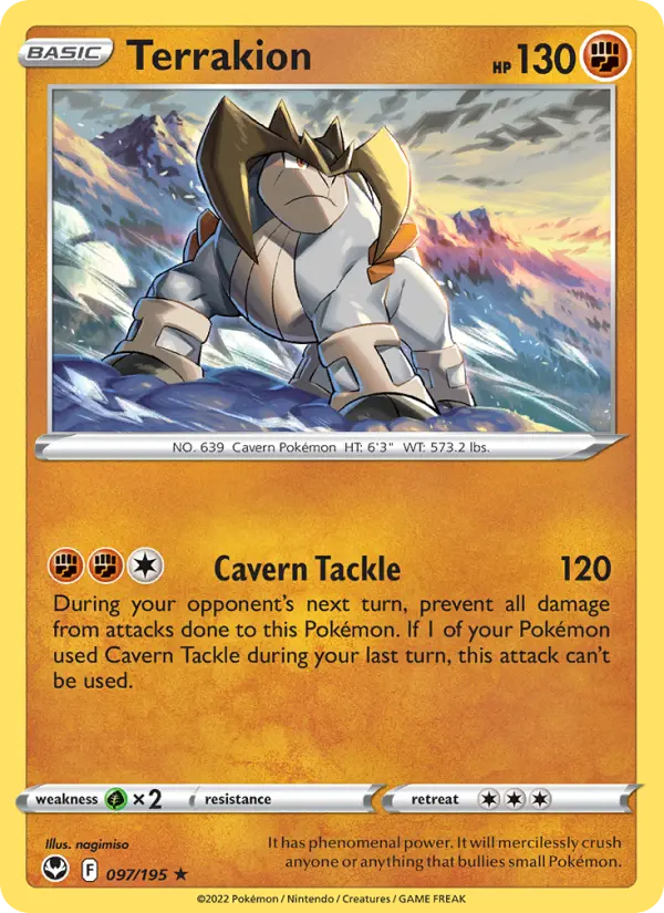 Terrakion, Pokémon card