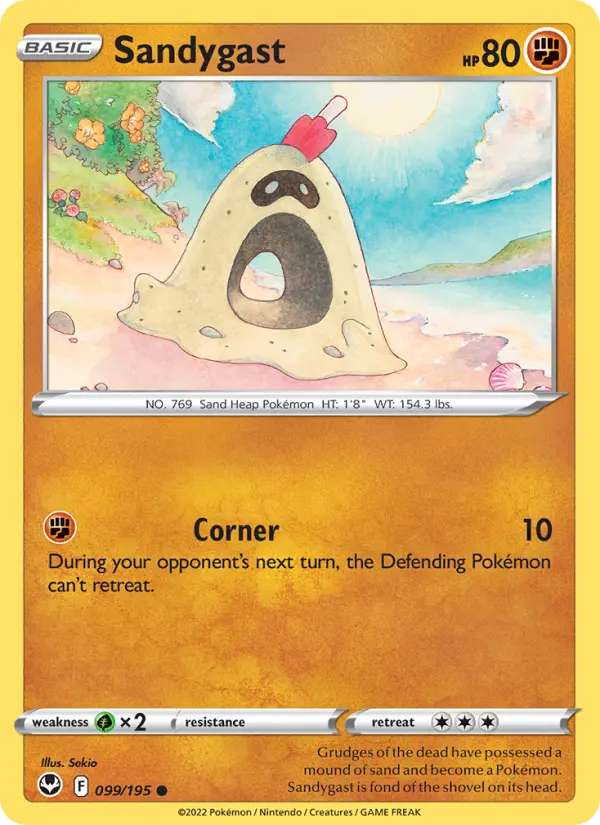 Sandygast, Pokémon card