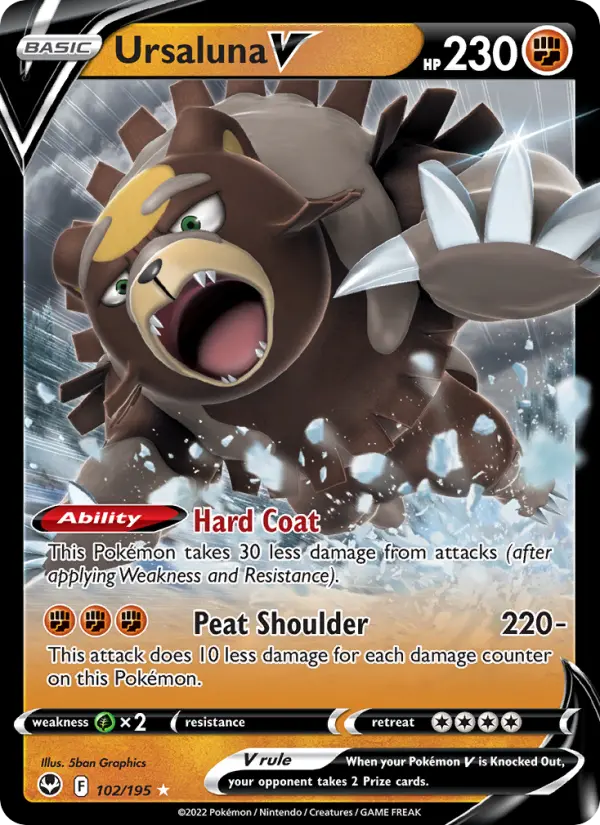 Ursaluna, Pokémon card