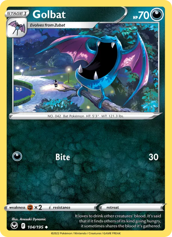 Golbat, Pokémon card