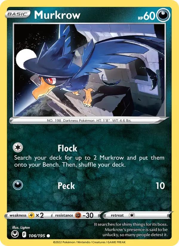 Murkrow, Pokémon card