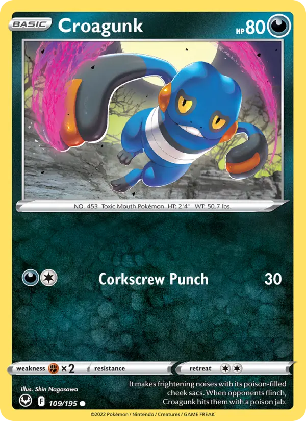 Croagunk, Pokémon card