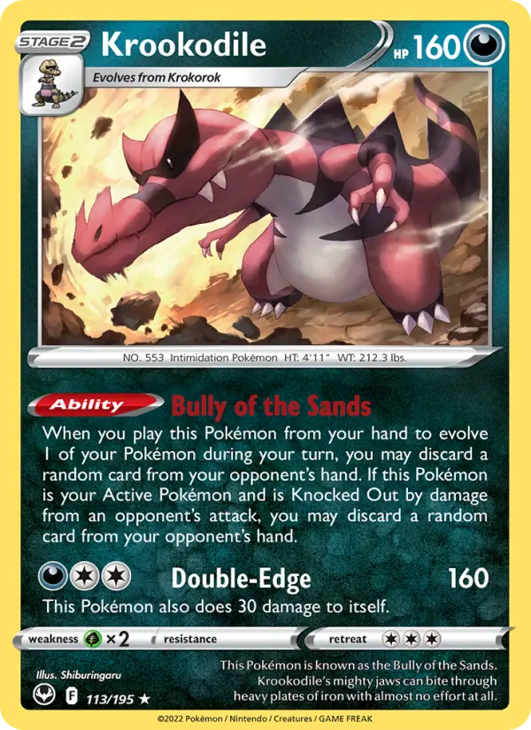 Krookodile, Pokémon card
