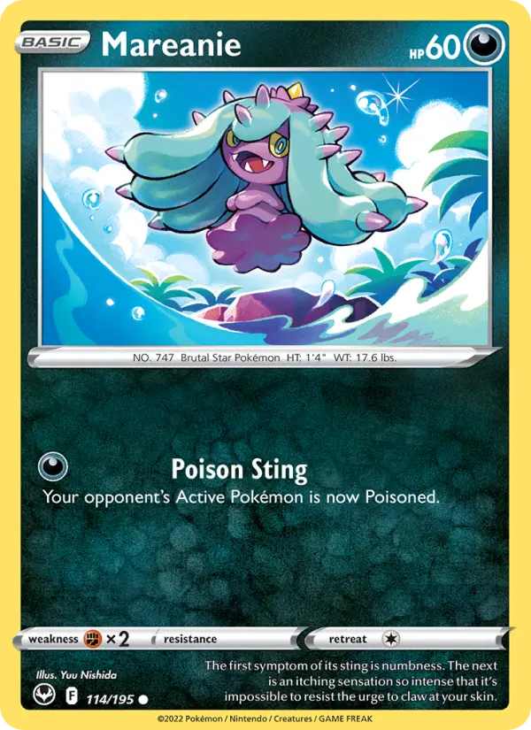 Mareanie, Pokémon card