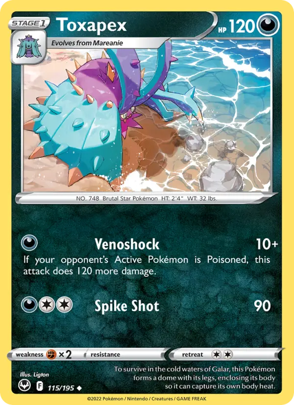 Toxapex, Pokémon card