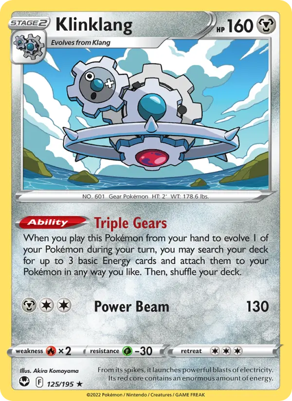 Klinklang, Pokémon card