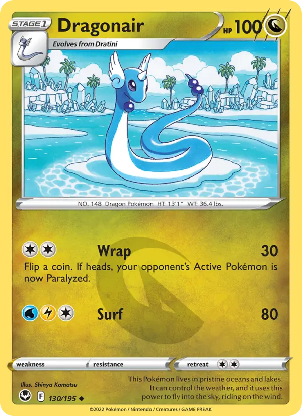Dragonair, Pokémon card