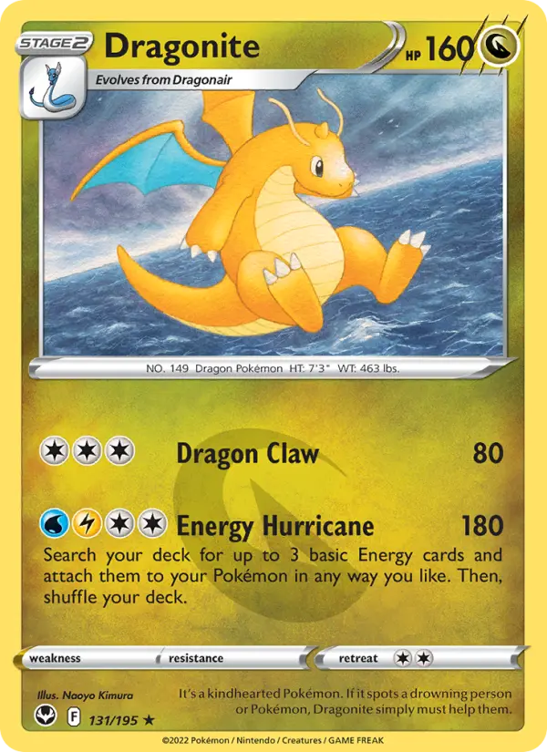 Dragonite, Pokémon card
