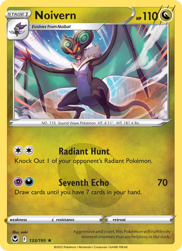 Noivern, Pokémon card
