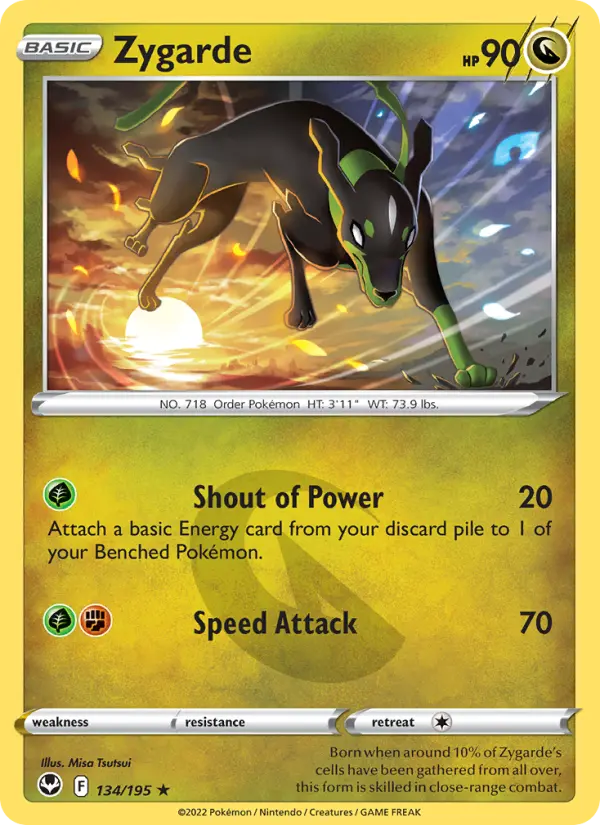 Zygarde, Pokémon card