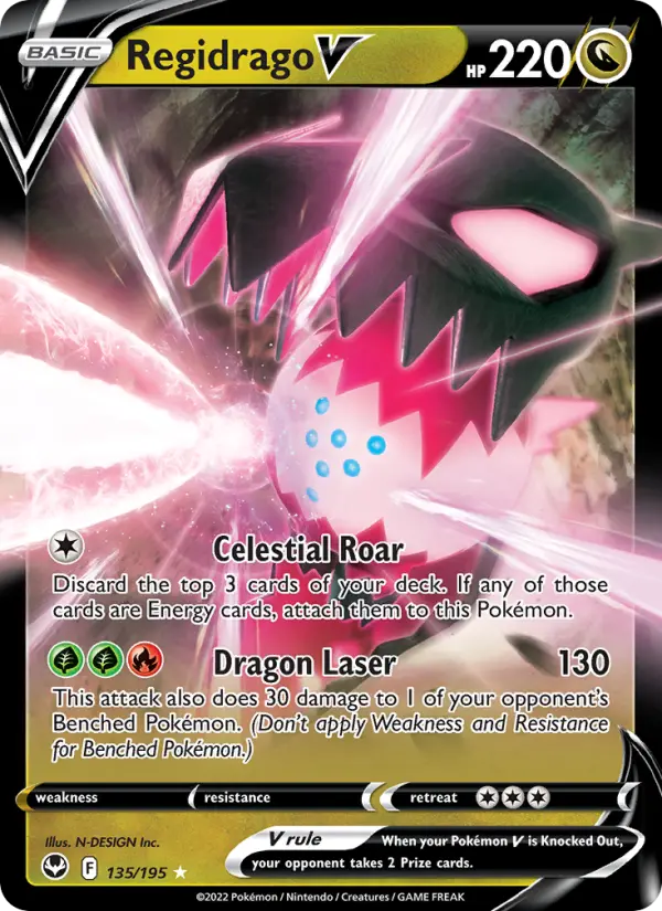 Regidrago V, Pokémon card