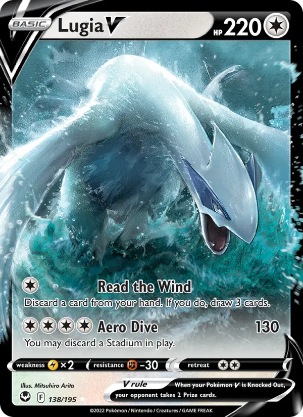 Lugia V, Pokémon card