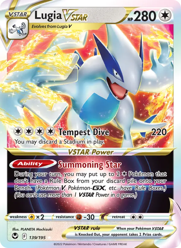 Lugia VSTAR, Pokémon card