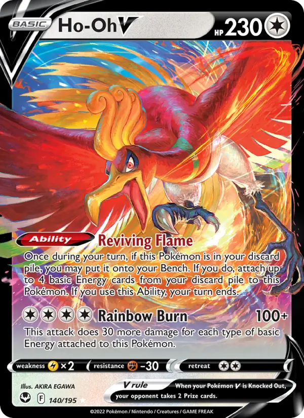 Ho-Oh V, Pokémon card