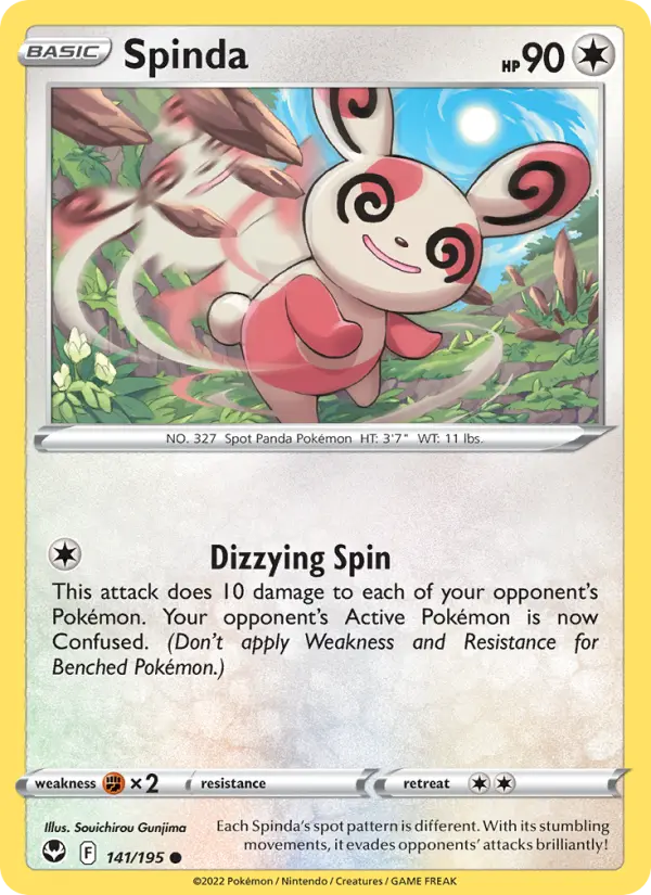 Spinda, Pokémon card