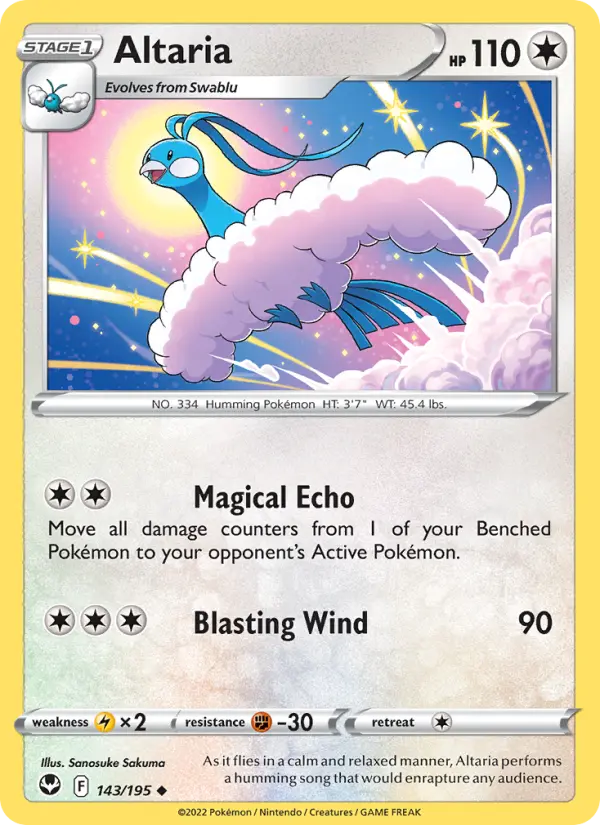 Altaria, Pokémon card