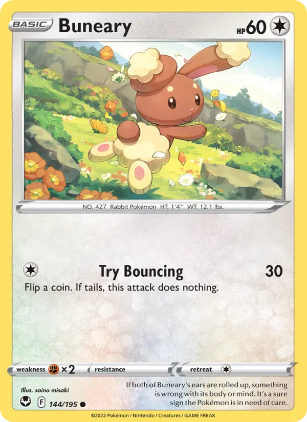 Buneary, Pokémon card