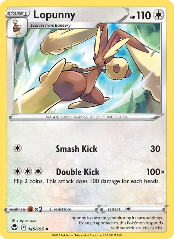 Lopunny, Pokémon card