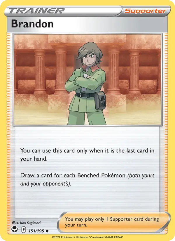Brandon, Pokémon card