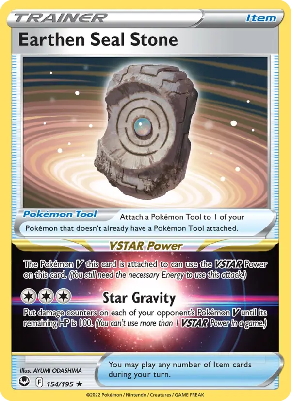 Earthen Seal Stone, Pokémon card