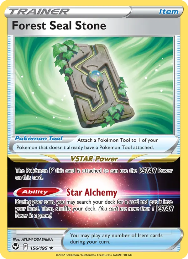 Forest Seal Stone, Pokémon card