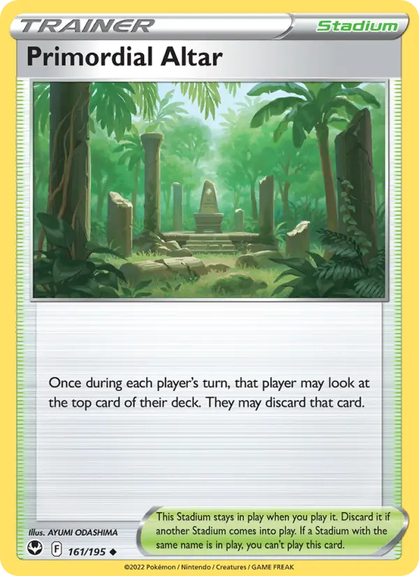 Primordial Altar, Pokémon card