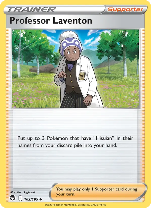Professor Laventon, Pokémon card