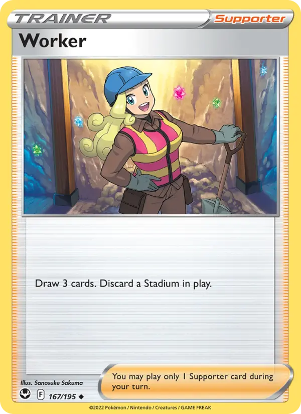 Worker, Pokémon card