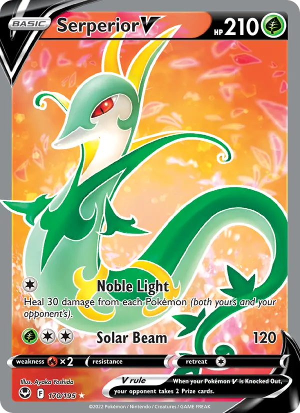 Serperior V, Pokémon card