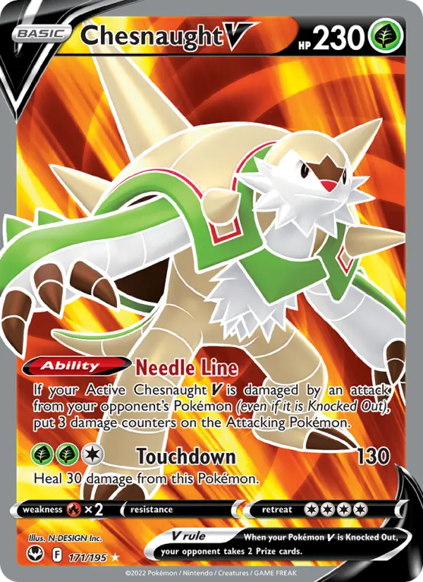 Chesnaught V, Pokémon card