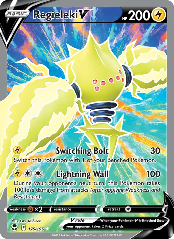Regieleki V, Pokémon card