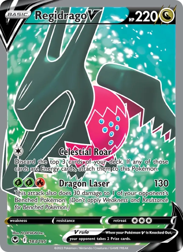 Regidrago V, Pokémon card