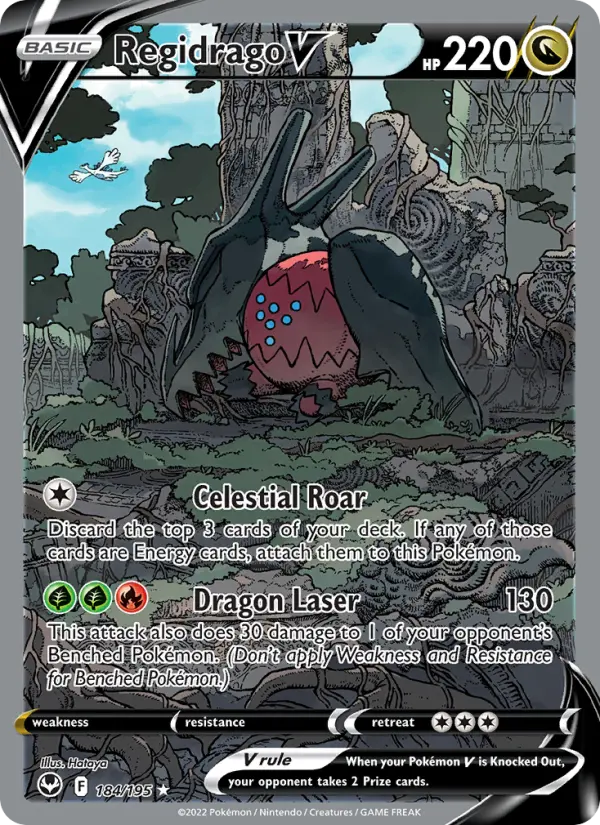 Regidrago V, Pokémon card